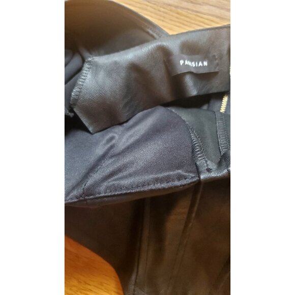 Black Long Sleeve Faux Leather Corset Bustier Sheer Sleeves Milkmade Goth Small - Picture 9 of 12